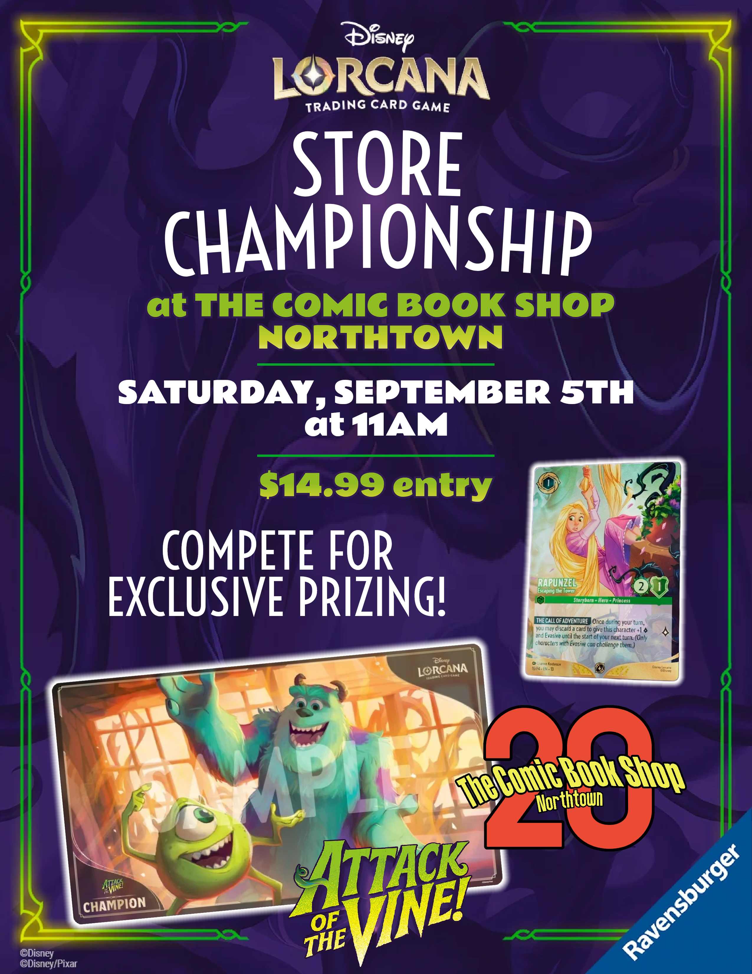 Disney Lorcana Attack of the Vine Store Championship