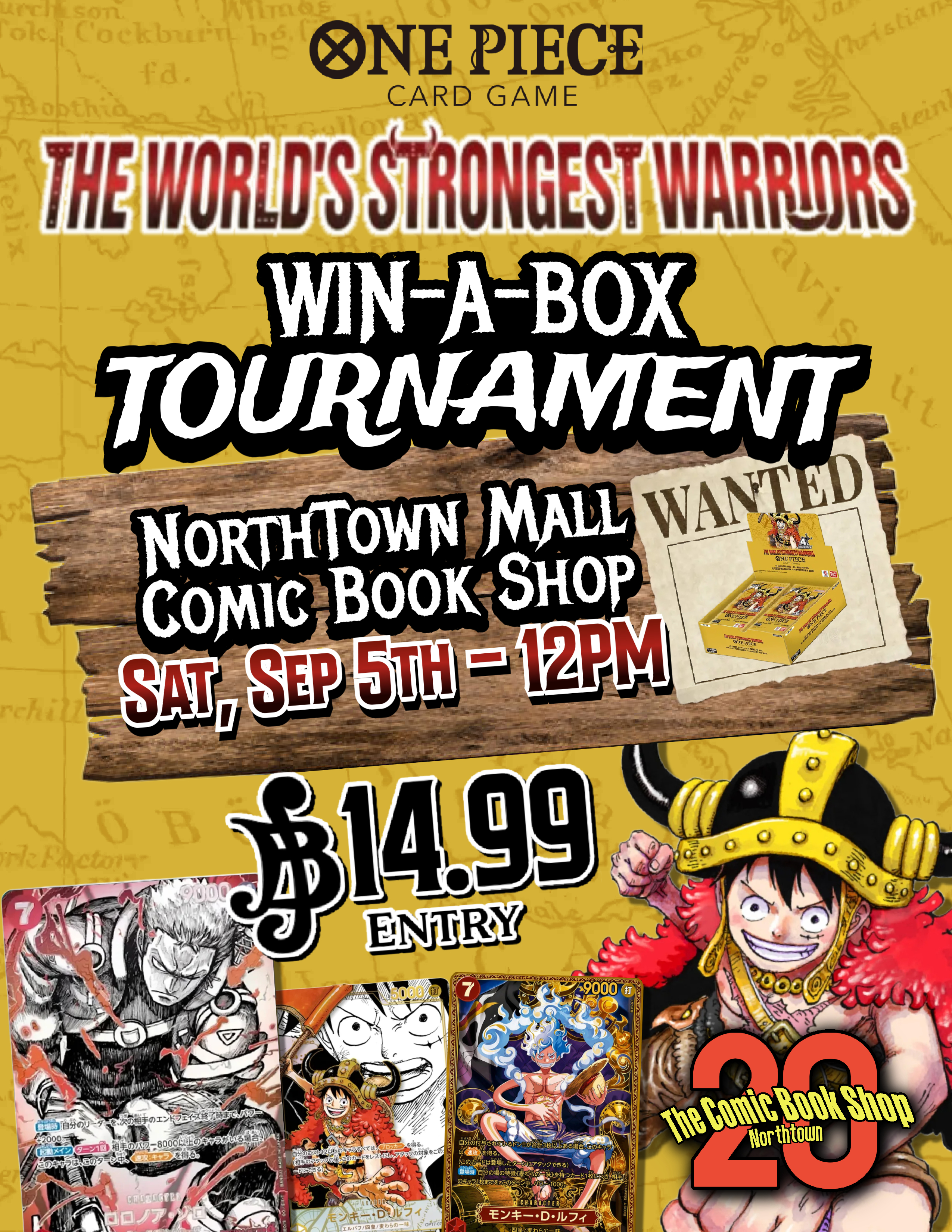 Win a Box of One Piece OP17 The World's Strongest Warriors