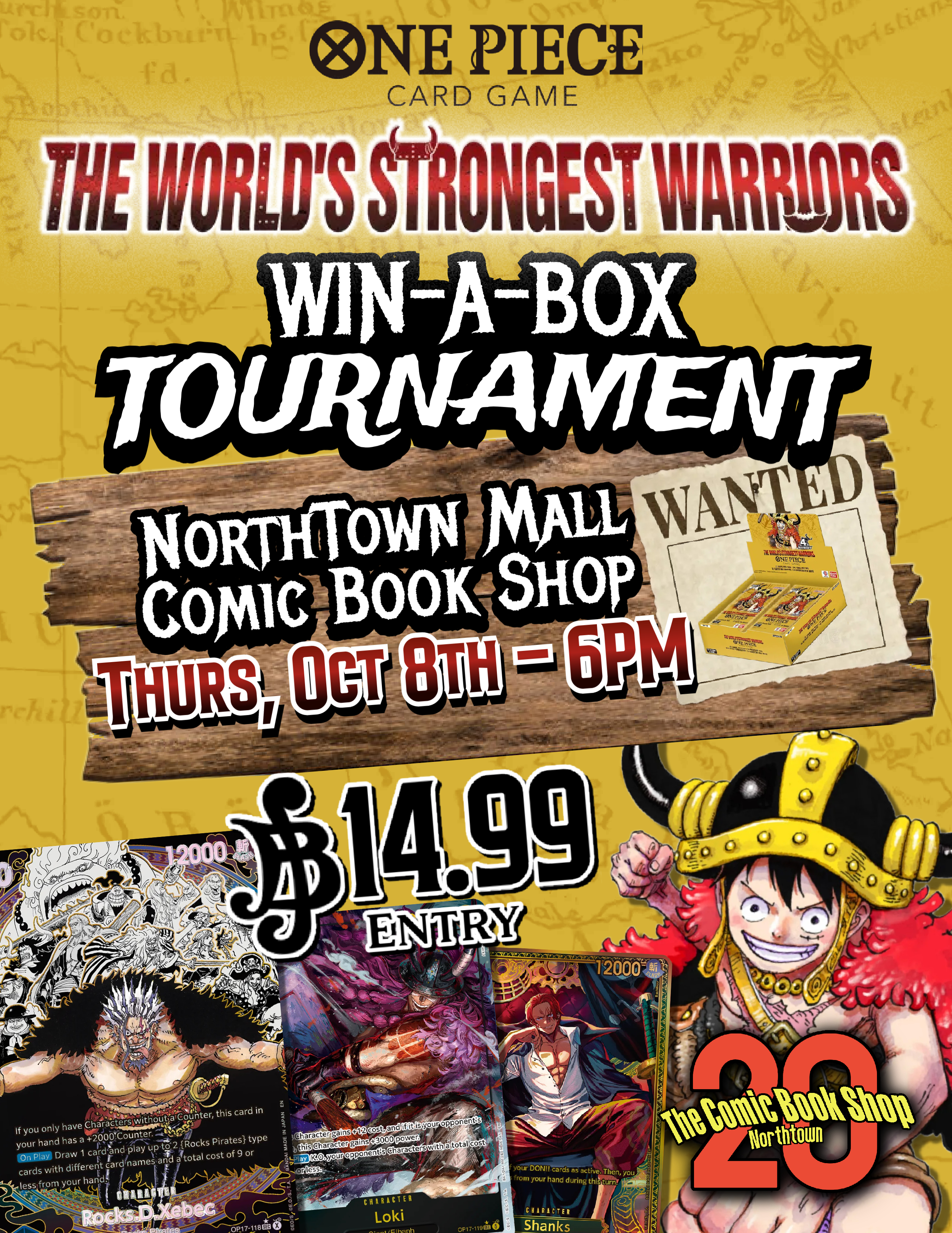 One Piece OP17 Win A Box October