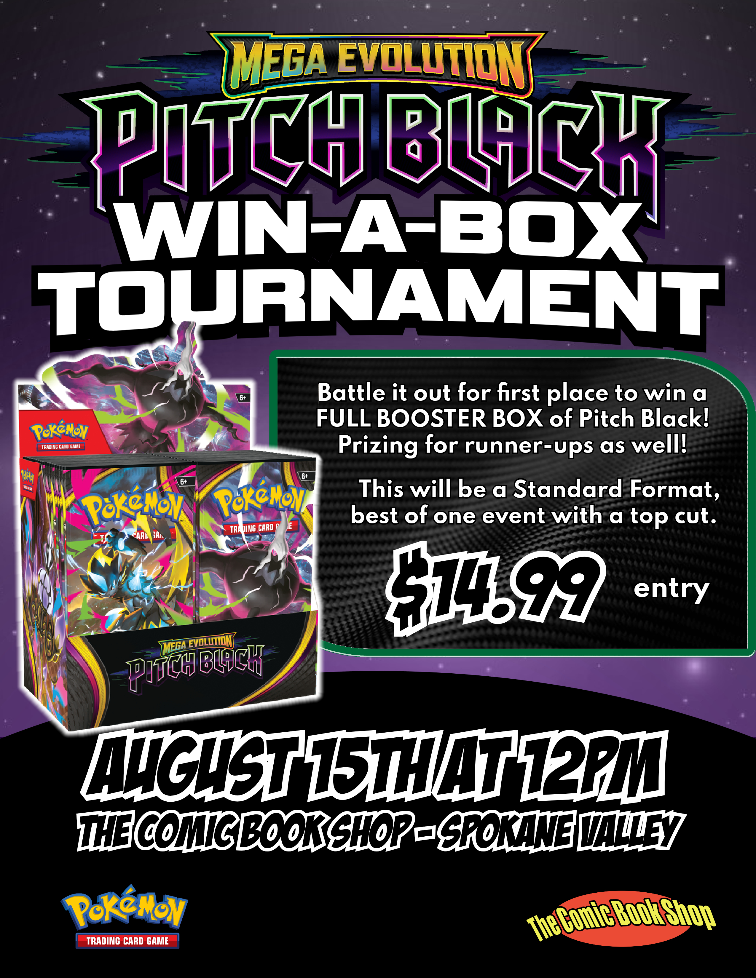 Pokemon Win A Box of Pitch Black at the Spokane Valley